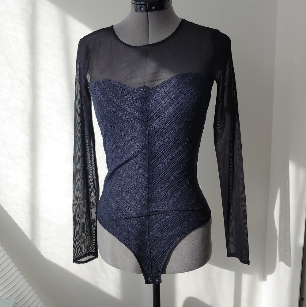 Abercrombie lace and mesh bodysuit